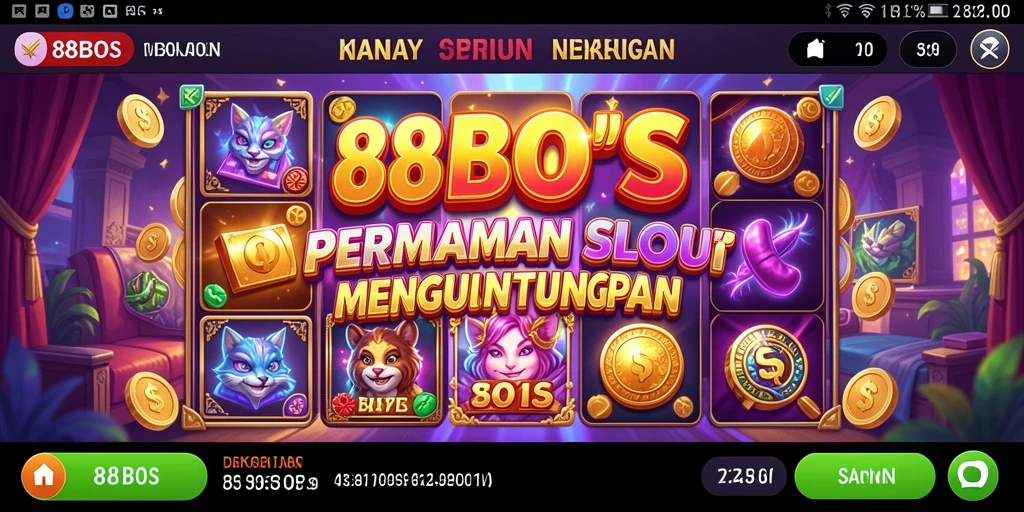 Tampilan gameplay 88BOS dengan fitur Slot yang menarik.