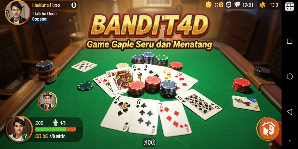 Tampilan gameplay seru dan interaktif dalam BANDIT4D.