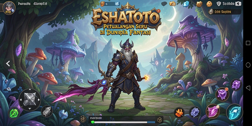 Tampilan gameplay ESHATOTO yang menampilkan karakter dalam petualangan seru.