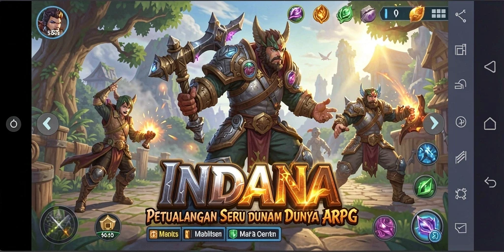 Tampilan gameplay seru dan grafis memukau di INDAAA.