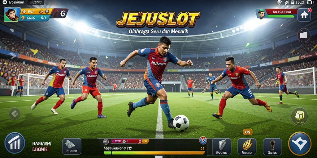 Screenshot gameplay JEJUSLOT menampilkan aksi seru dalam olahraga.