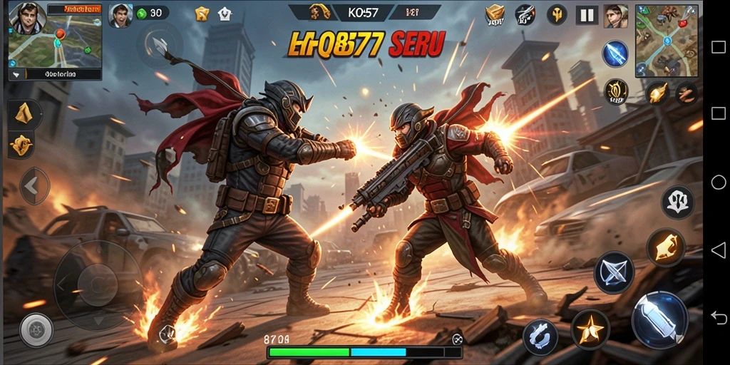 Tampilan mendebarkan dari gameplay KO857 yang penuh aksi.