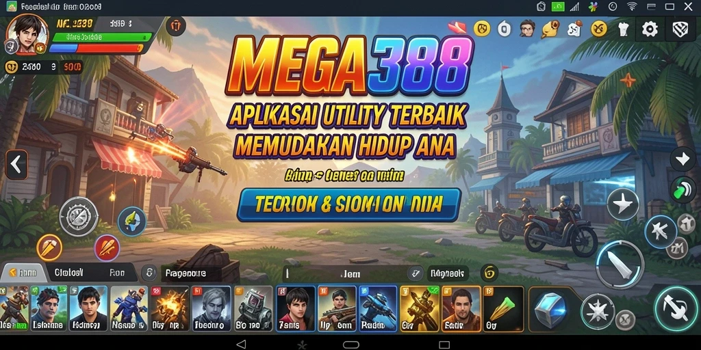 Tampilan aplikasi MEGA388 dengan fitur-fitur Utility canggih.